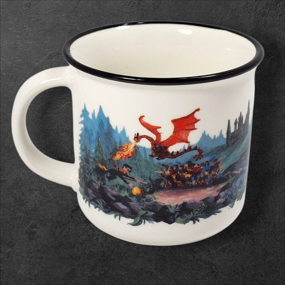 OwlCrate Exclusive Harry Potter Mug Cara Kozik Goblet of Fire Campfire Mug 12oz - Picture 2 of 8